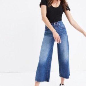 Madewell Wide Leg Crop Jeans